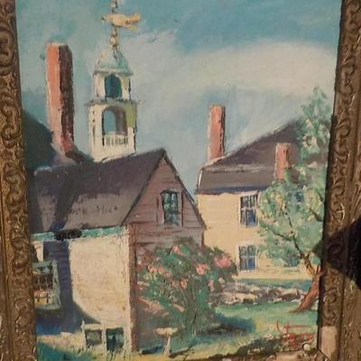 Original Oil Art of " Concord Flour Factory".
