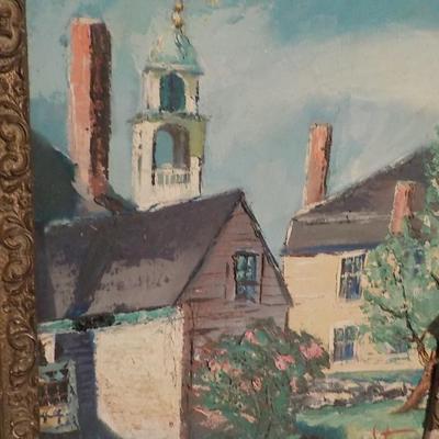 Original Oil Art of " Concord Flour Factory".