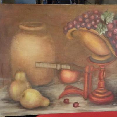 Original Oil art " The Fruits", by Ronkowski.