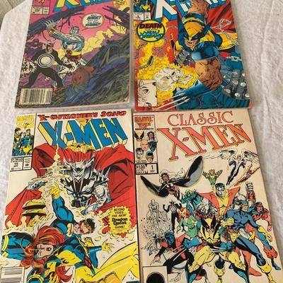 Lot of 4 X Men comics