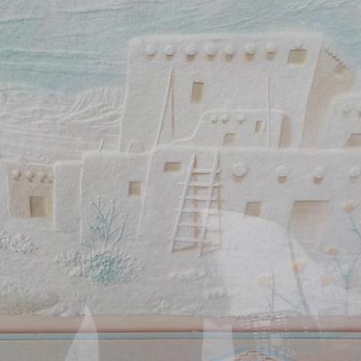 The Pueblo , Raised Ceramic Art . by Wess.