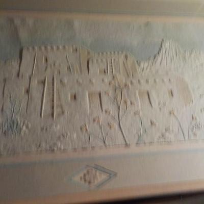 The Pueblo , Raised Ceramic Art . by Wess.