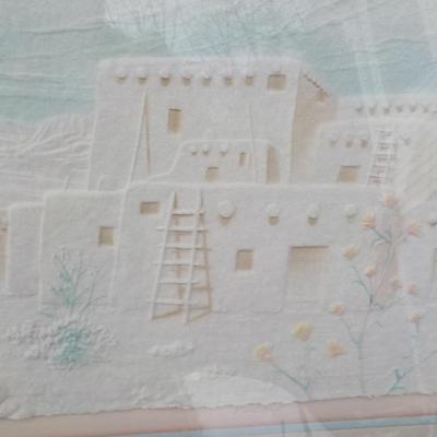 The Pueblo , Raised Ceramic Art . by Wess.