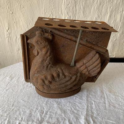 Antique Hen on Nest Chocolate Mold, metal