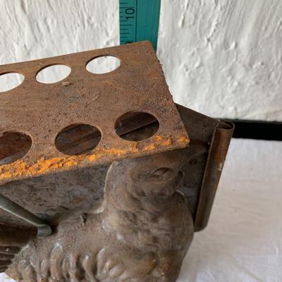 Antique Hen on Nest Chocolate Mold, metal