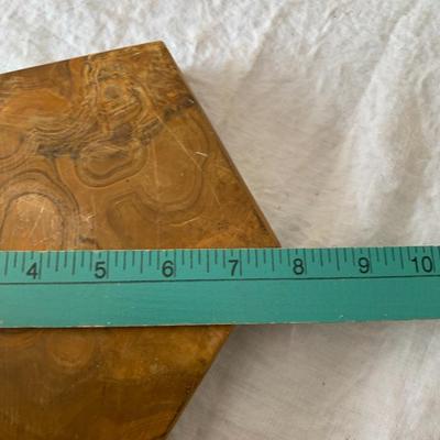 Vintage Onyx irregular shape ashtray bowl MCM