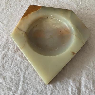 Vintage Onyx irregular shape ashtray bowl MCM