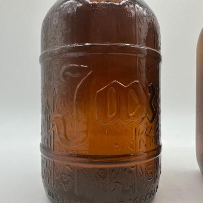 JAX Barrel & Brown Amber Bottles