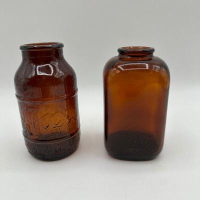 JAX Barrel & Brown Amber Bottles