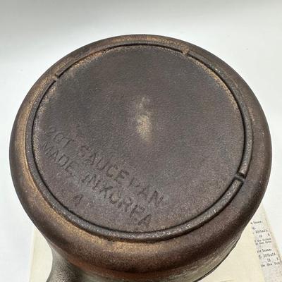 Cast Iron 2qt Saucepan