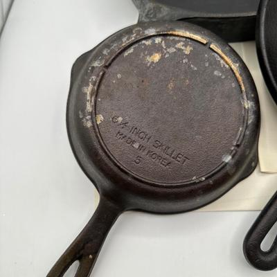 Three Cast Iron Pans