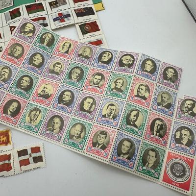 World Stamp Map w/ Stamps