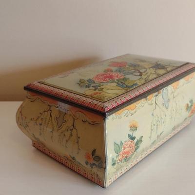 Vintage English Tin Box- Approx 9