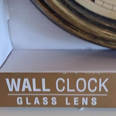 Pair of Glass Faced Wall Clocks- 9