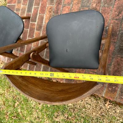 (2) Wood Folding Chairs (see description)