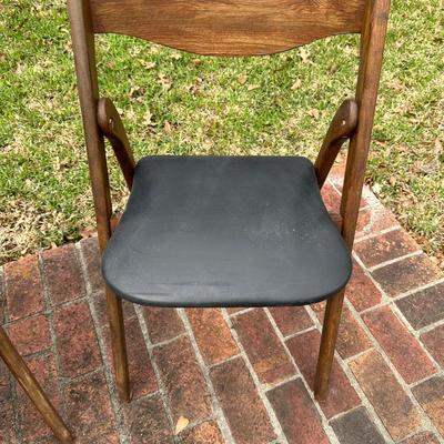 (2) Wood Folding Chairs (see description)