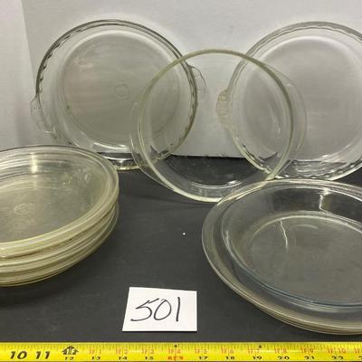 Glass Pie Pan Lot