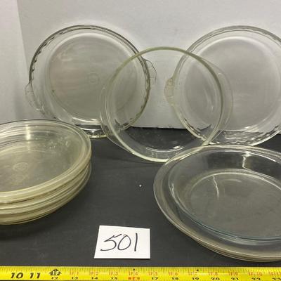 Glass Pie Pan Lot