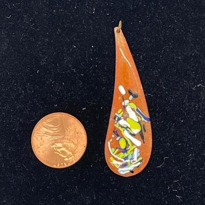 Hand-painted Copper Pendant