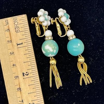 Vintage Costume Jewelry Dangling Earrings