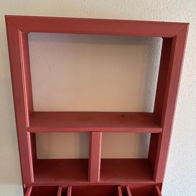 Hanging Wall Shelf w/ (3) Drawers