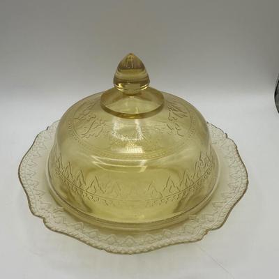 Glass Butter Dish, Salt & Pepper and Small Pitcher