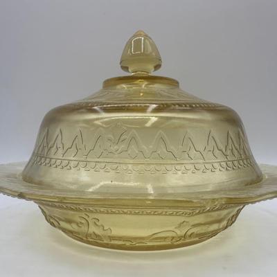 Glass Butter Dish, Salt & Pepper and Small Pitcher