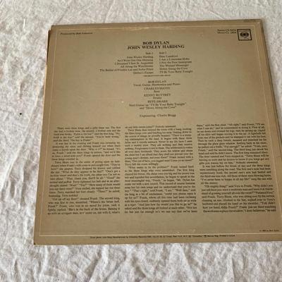 Vintage Bob Dylan John Wesley Harding album Record