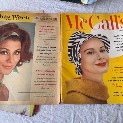 Lot of 7 Vintage ladies magazines McCall's, Woman's Day, House & Garden,