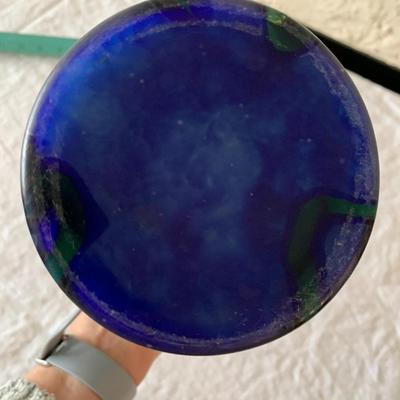 Multi colored vase, Kralik? 10" tall