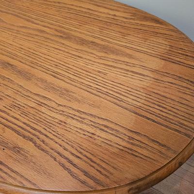 Oval Oak Coffee Table & Magazine Table (LR-DW)
