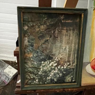 U867 Lot of Small Oil Paintings and Easels