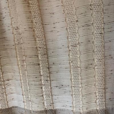Three Sets of Pleated & Woven Window Curtains (K-HS)