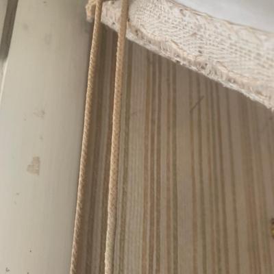 Three Sets of Pleated & Woven Window Curtains (K-HS)
