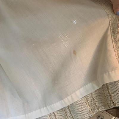 Three Sets of Pleated & Woven Window Curtains (K-HS)