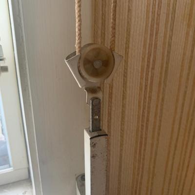 Three Sets of Pleated & Woven Window Curtains (K-HS)