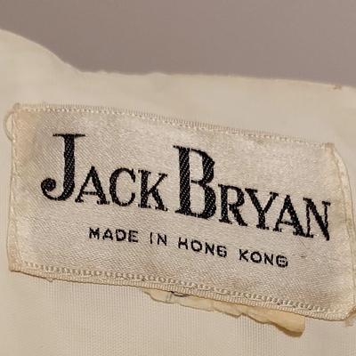 Vtg 1970s Jack Bryan Embellished Chiffon Maxi Gown