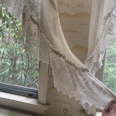 Lovely Lace Curtains and Valance (P-HS)