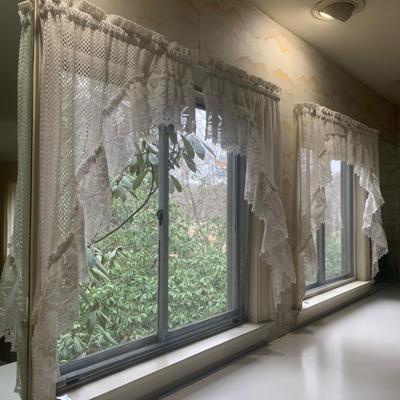 Lovely Lace Curtains and Valance (P-HS)