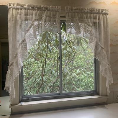 Lovely Lace Curtains and Valance (P-HS)