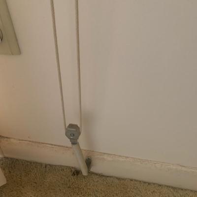 Ten Long Cotton Curtain Panels with Rods (O-HS)