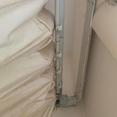 Ten Long Cotton Curtain Panels with Rods (O-HS)