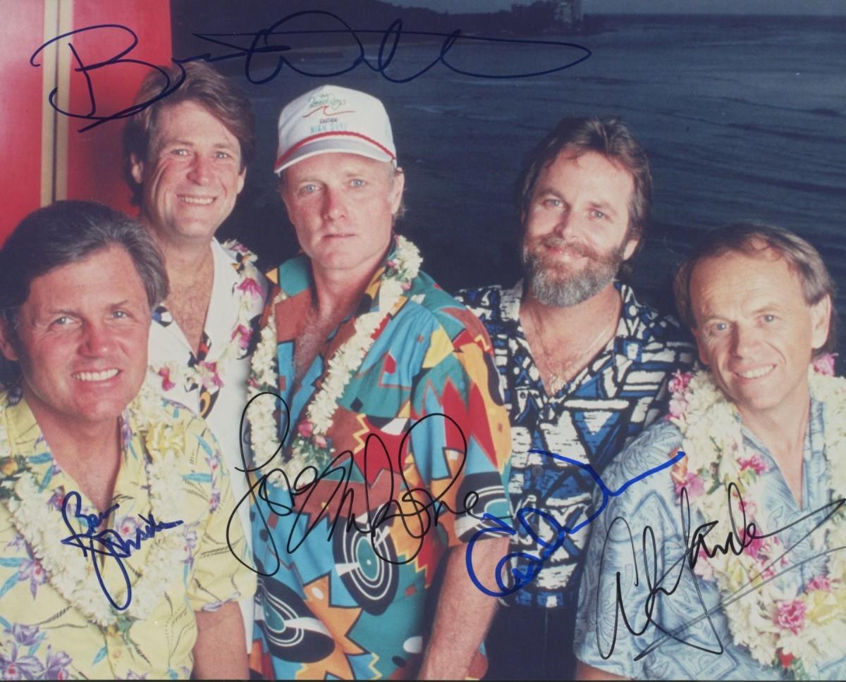 THE BEACH BOYS Signed AUTOGRAPHED Photo COA Hologram