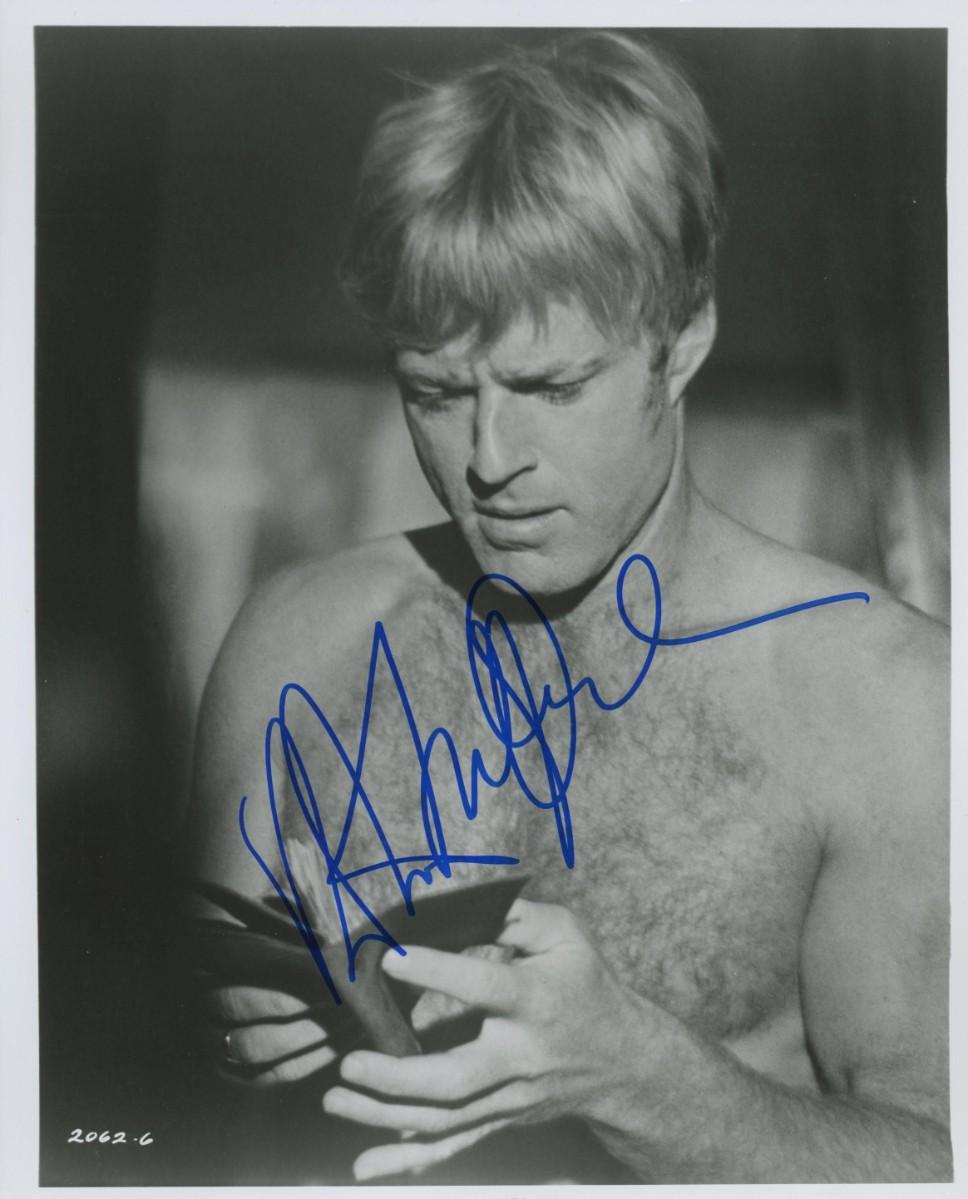 Robert Redford signed autographed photo black marker