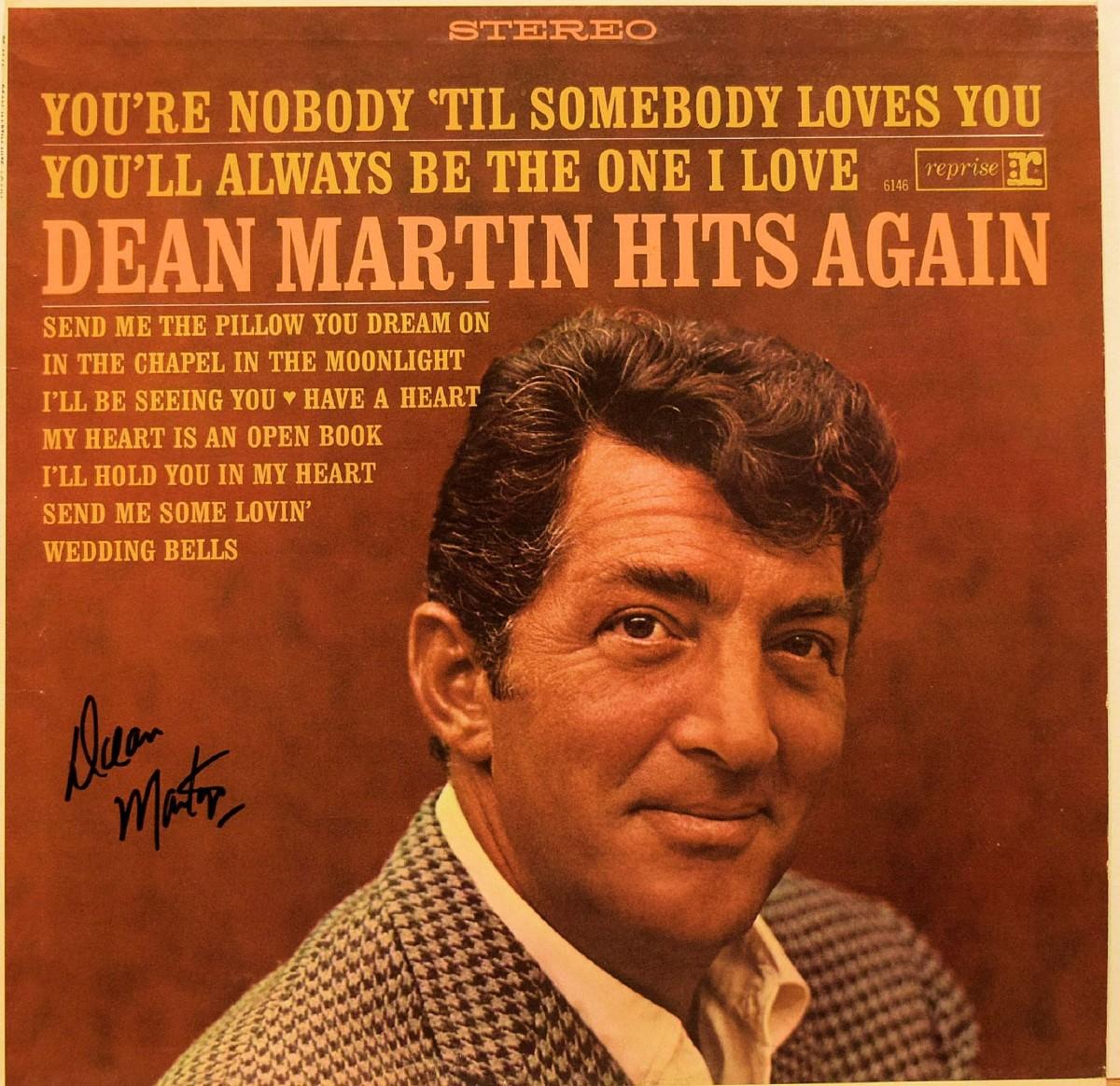 Dean Martin signed Hits Again album | EstateSales.org