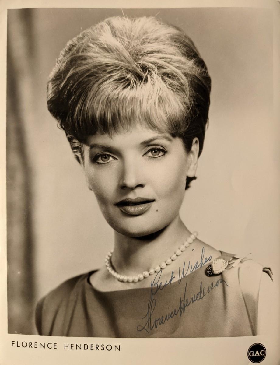 Florence Henderson signed photo
