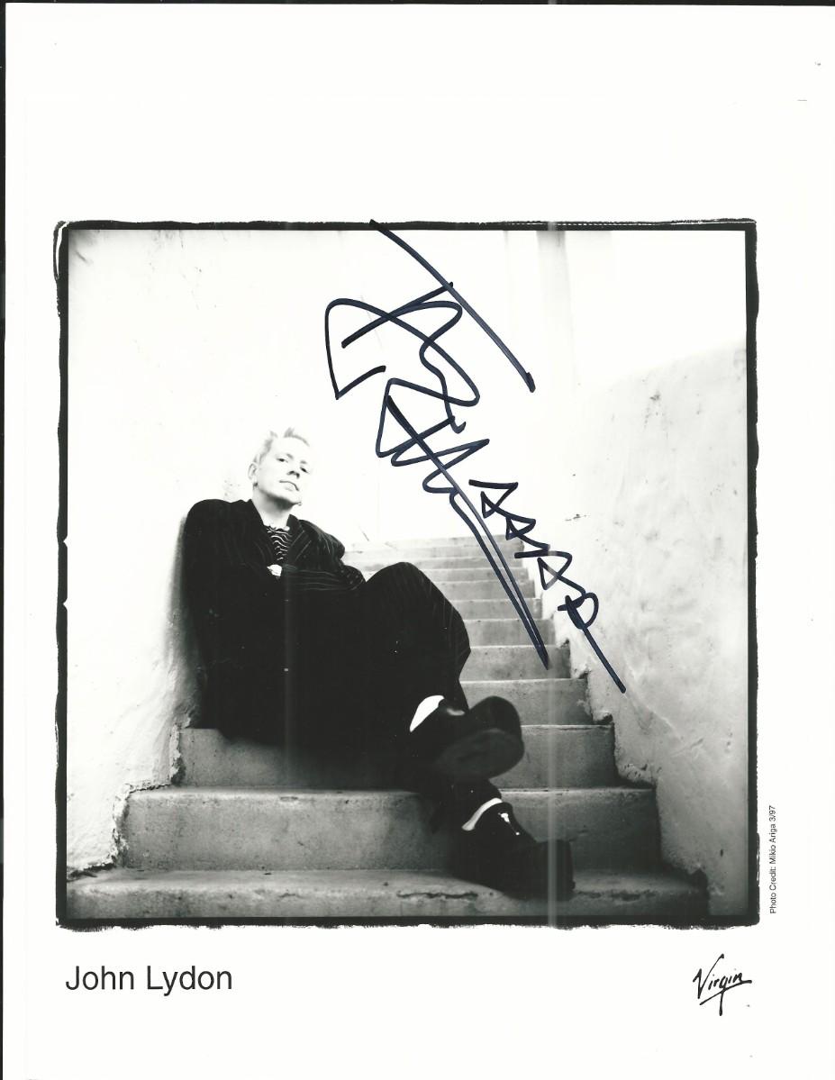 Johnny Rotten John Lydon signed photo | EstateSales.org