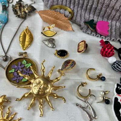 Costume jewelry necklaces, bracelets, earrings