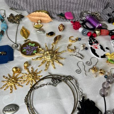 Costume jewelry necklaces, bracelets, earrings