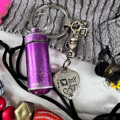 Costume jewelry necklaces, bracelets, earrings